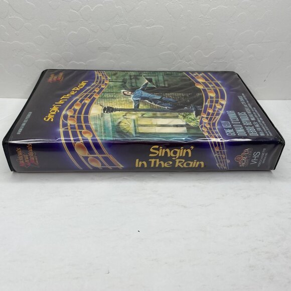 Vintage Singin In The Rain VHS Tape Clamshell Case Gene Kelly Debbie Reynolds - Picture 7 of 9